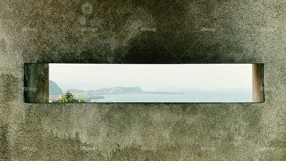 Sea view see through the wall