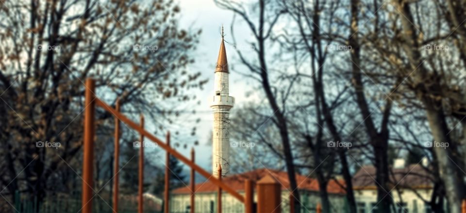 A beautiful mosque in the old town Provadiya near Varna, Bulgaria.
