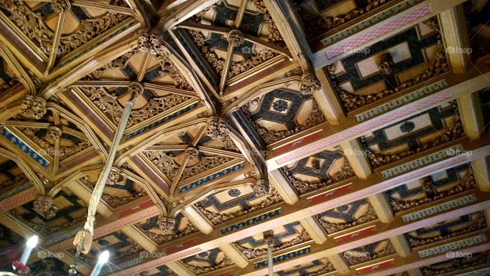 ornate wooden ceiling