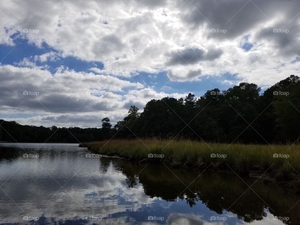 Cloudy Day at the River