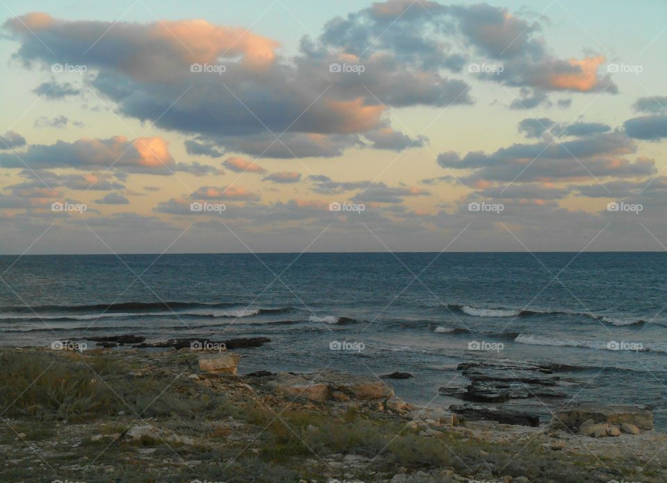 Water, Sea, No Person, Ocean, Sunset