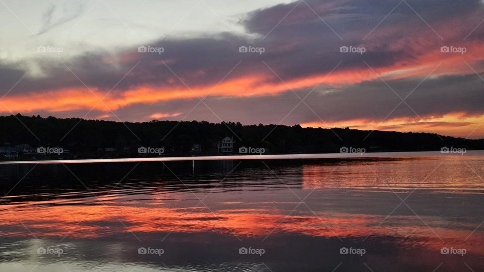 Reflection of a Lake Sunset