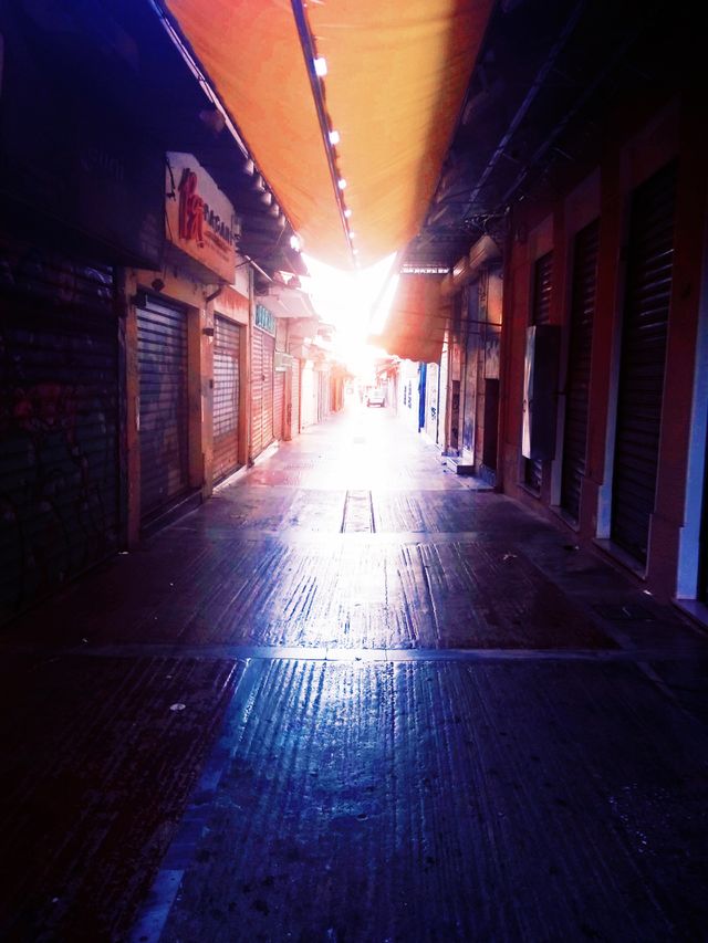 covid morning in city center