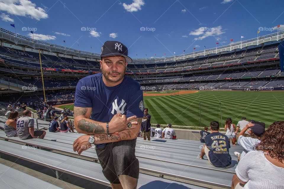I at Yankee Stadium in New York my visit.