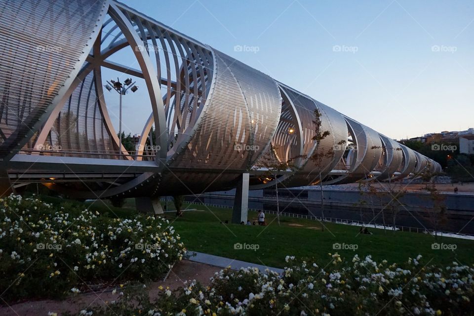 Pasarela de la Arganzuela footbridge, Madrid, Spain