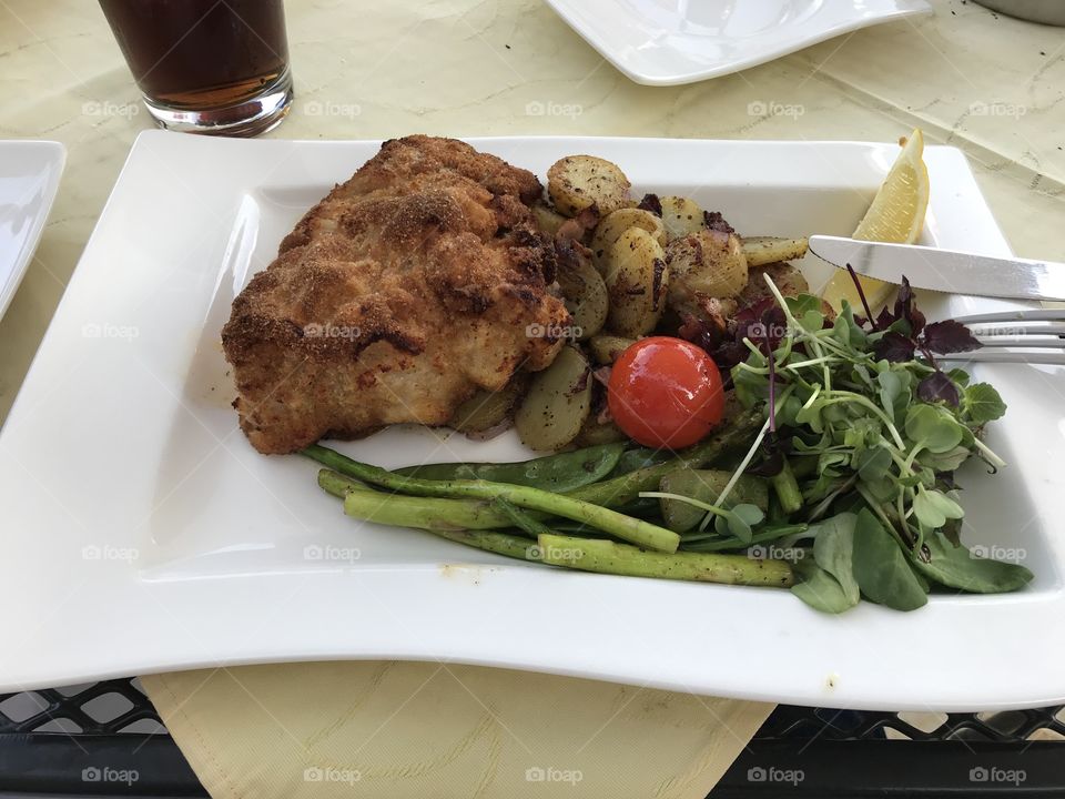 Dinner time enjoyment.