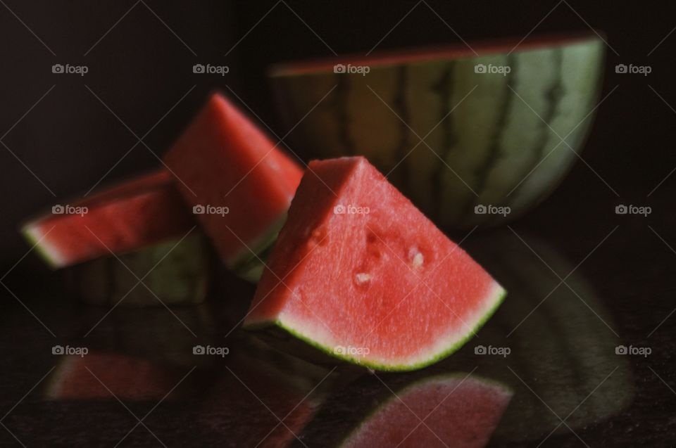 watermelon juicy close up