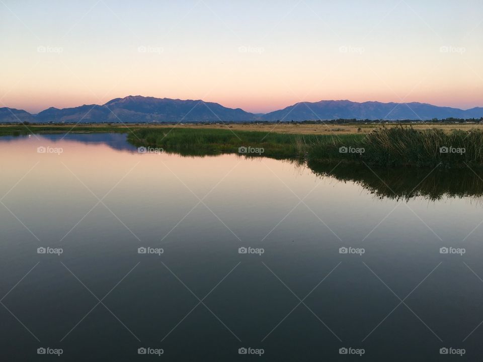 Lake, Reflection, Water, Dawn, Sunset