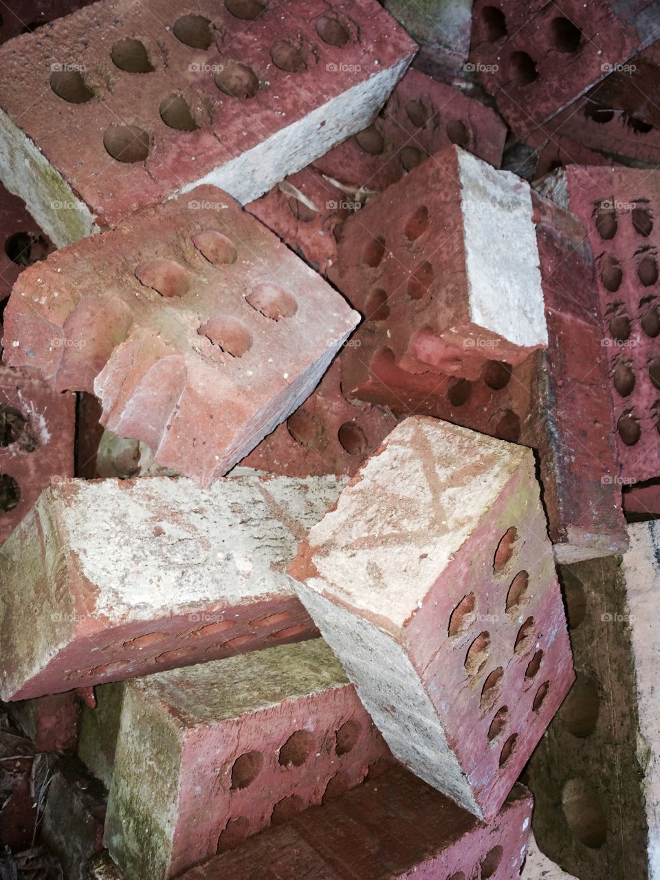 Old Bricks Piled 