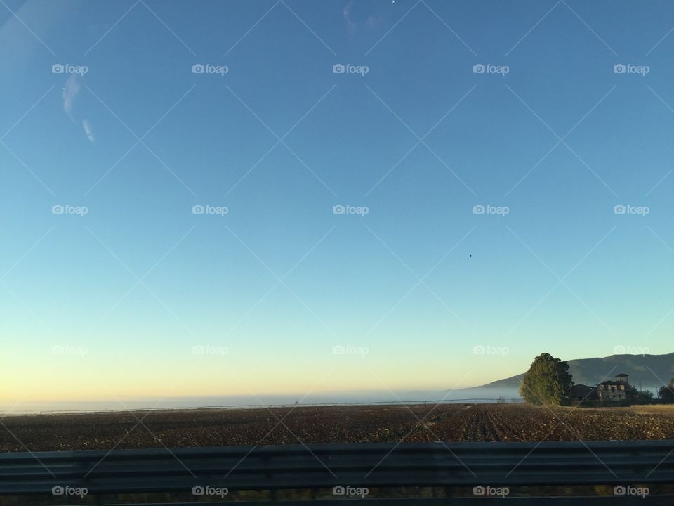 Sunrise on the way to Florence 