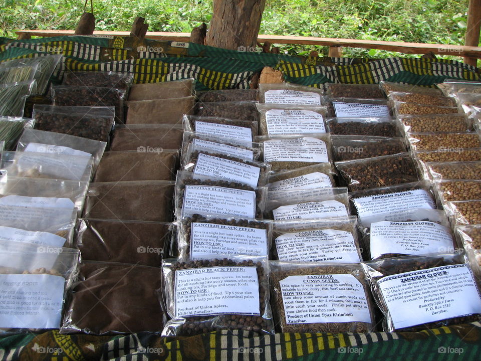 Zanzibar spice market