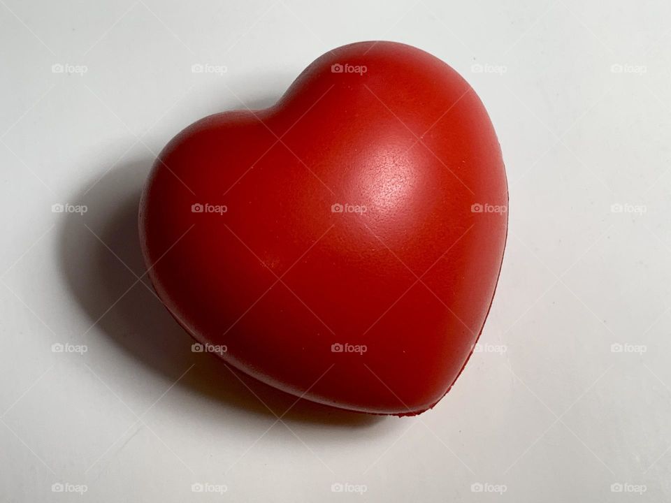 Heart shape against white background.