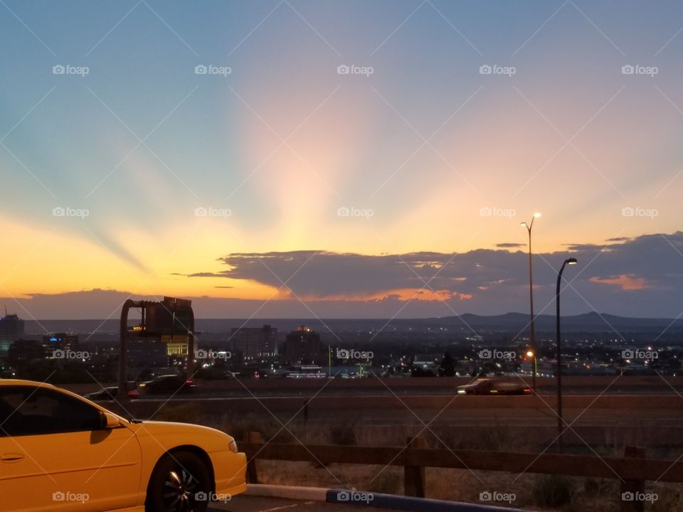 Fantastic Sunset Rays