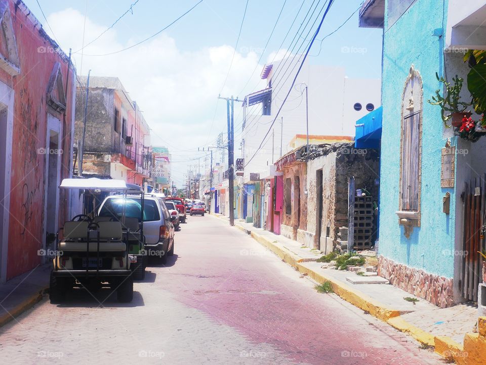 town. old town in cancun