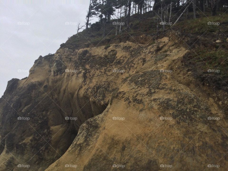Rock Formations in Cannon Beach, Oregon 