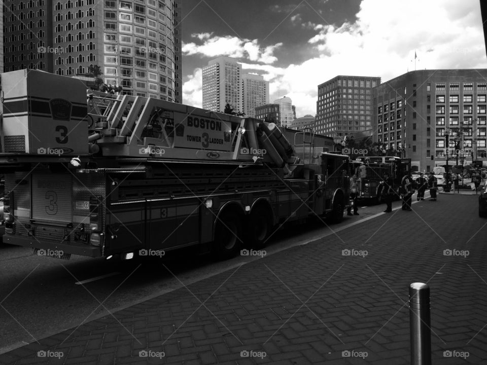 Boston fire engine 