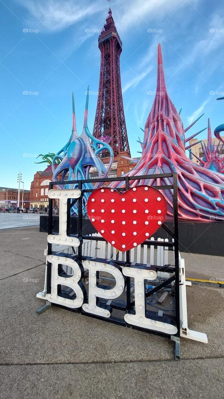 A view from Blackpool sea front