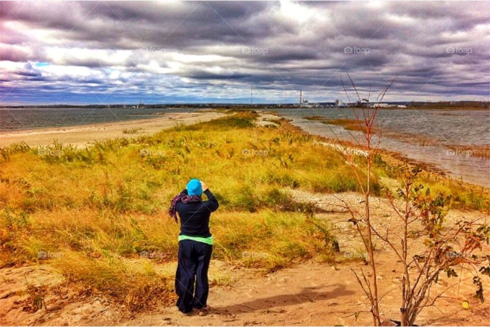 Autumnal walkabout . Stratford, CT. Bridgeport in the distance...