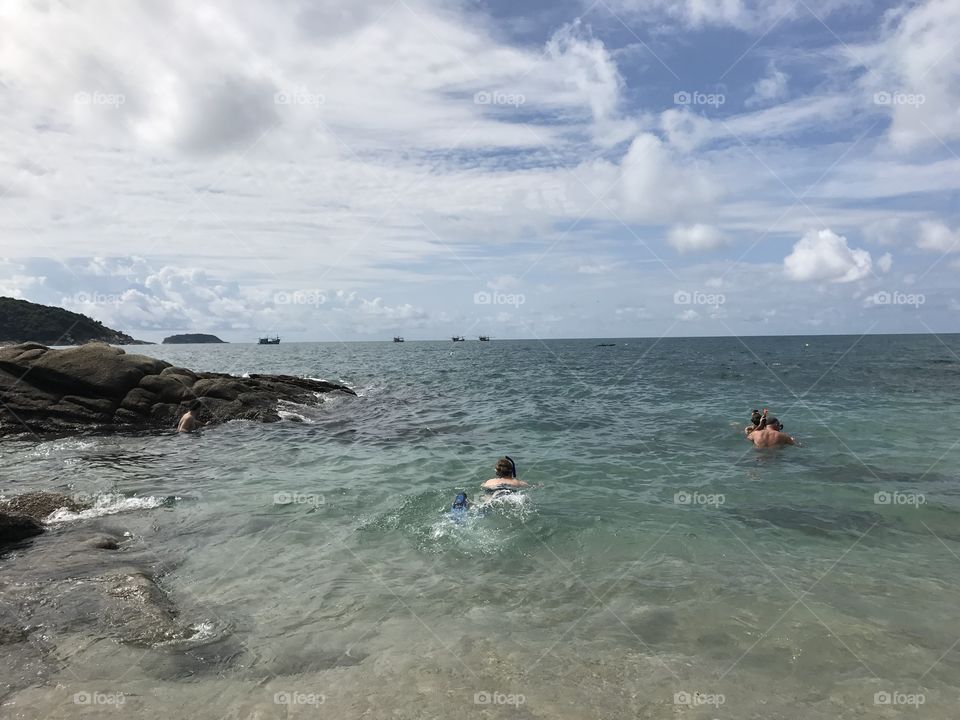 Snorkeling in ao sane beach 