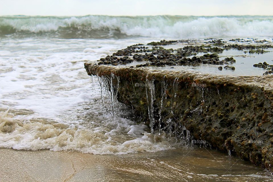 Over troubled waters. Relaxing shot 
