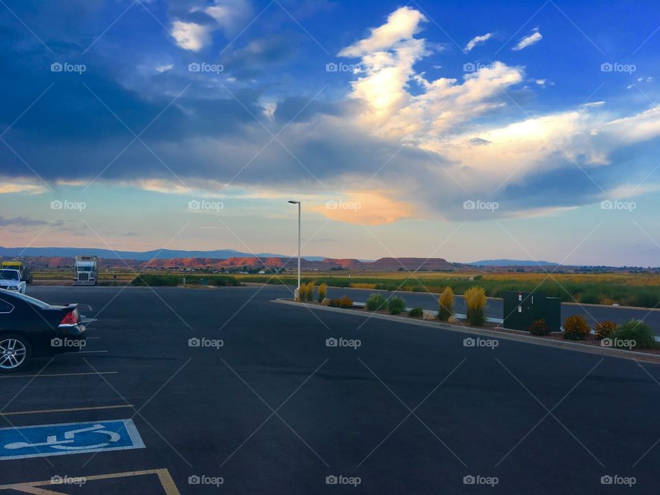 Beautiful sunset, Ballard, Utah, USA