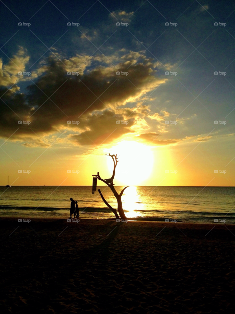 jamaica ocean sky people by angeljack