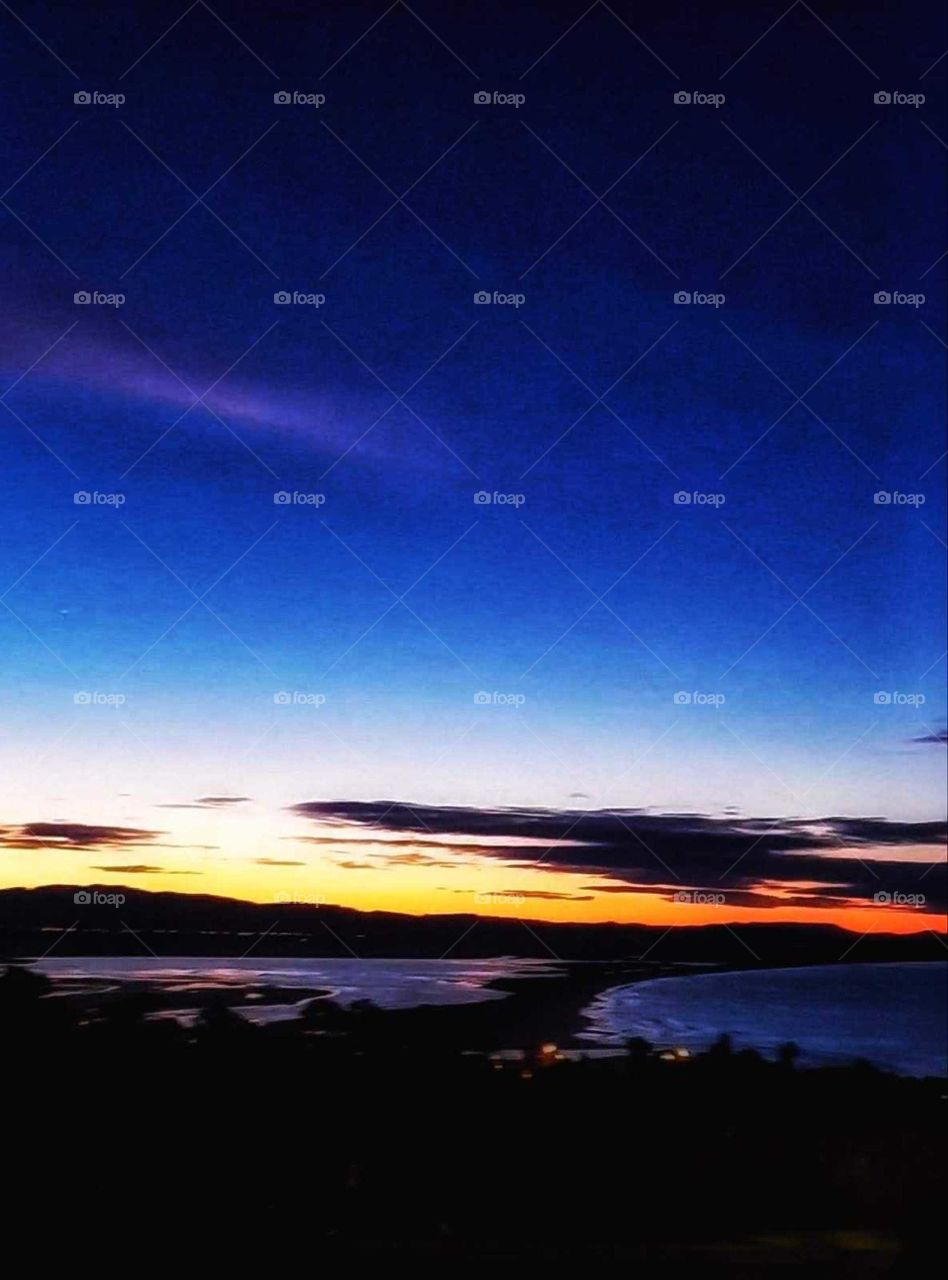 Sunset. New Zealand. North Island.