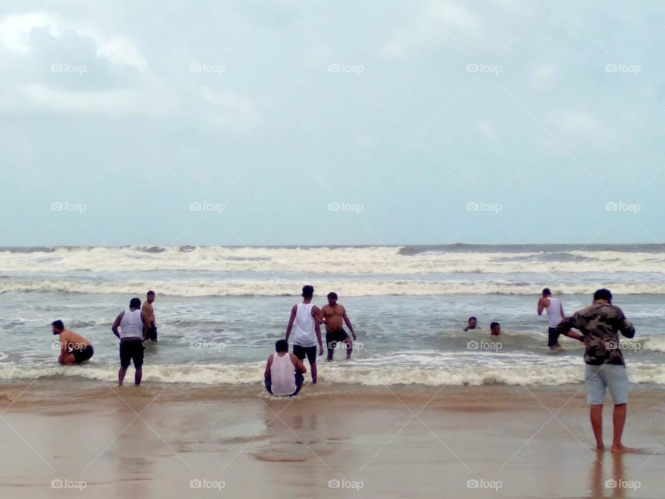 Crowd at Goa in Summer