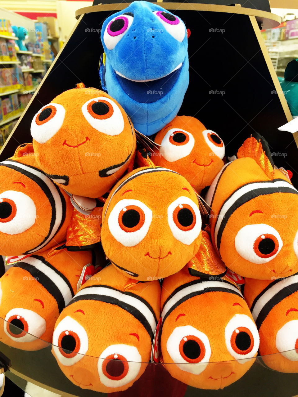 Find Nemo toy display. 