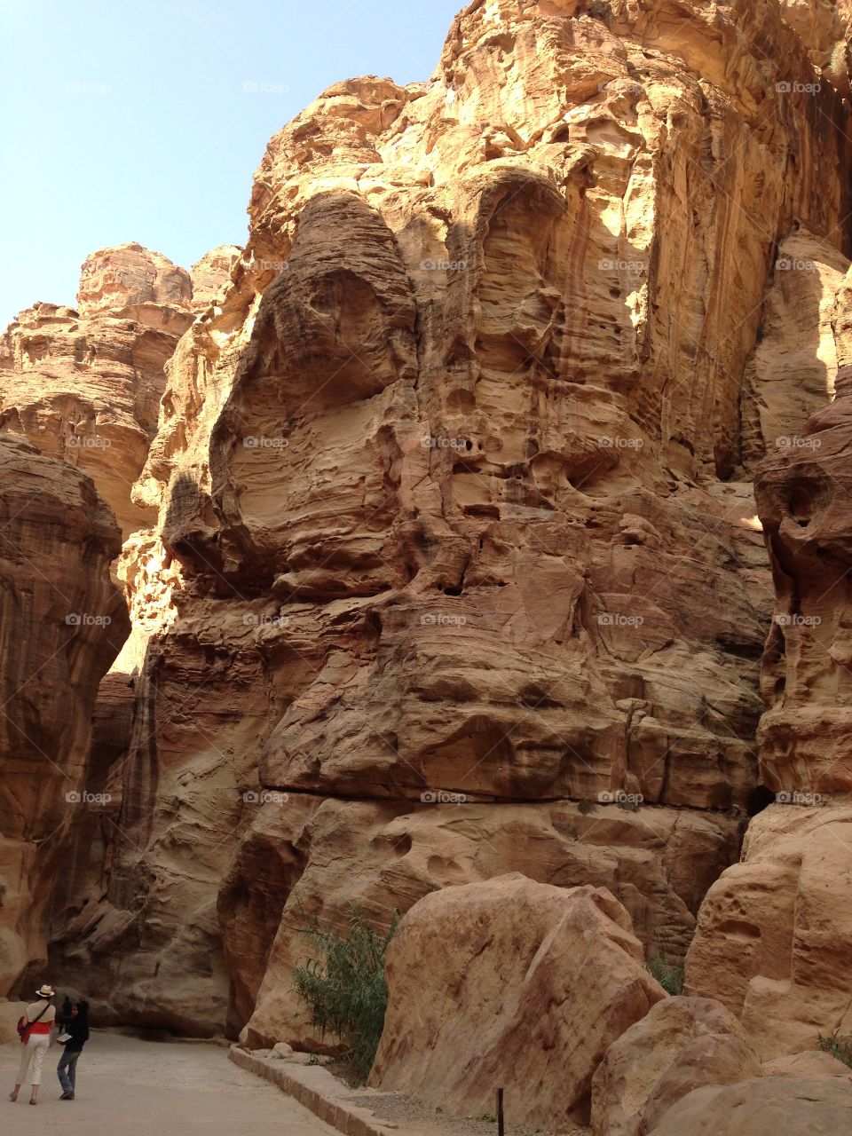 Gorgeous rock formations in Petra,
Jordan.