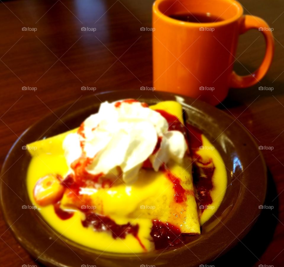 Strawberry Orange Crepe