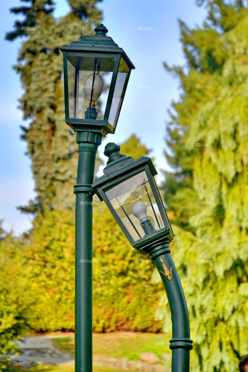 Close-up of street light