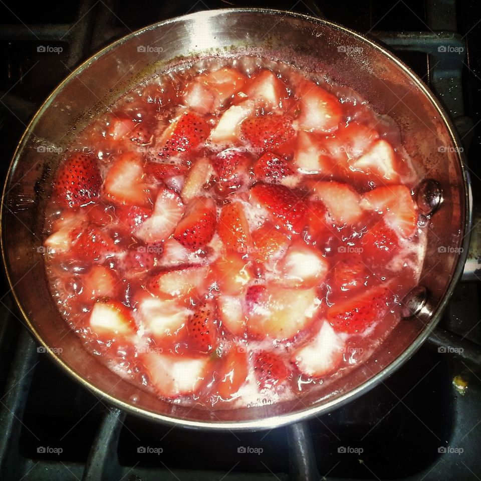 drunken strawberries