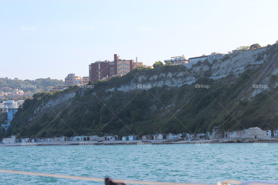 grotte viste dal mare Ancona