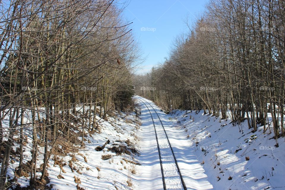 Railway line.