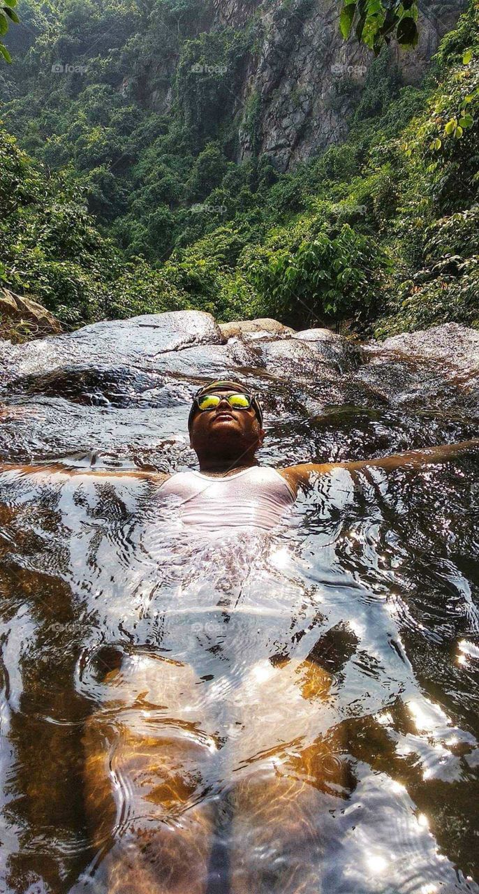 I am in Top ASHOKJHAR WATERFALL