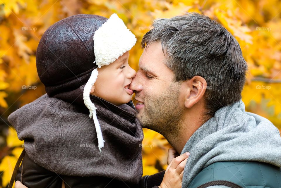 Tenderness photo, father and son