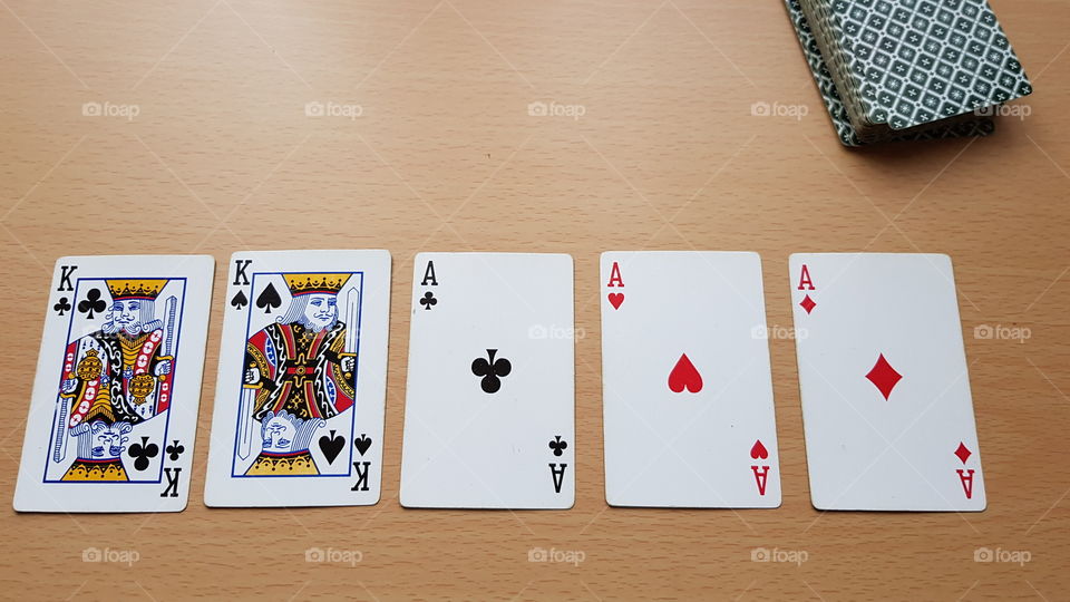 2 kings and 3 aces Full House Poker