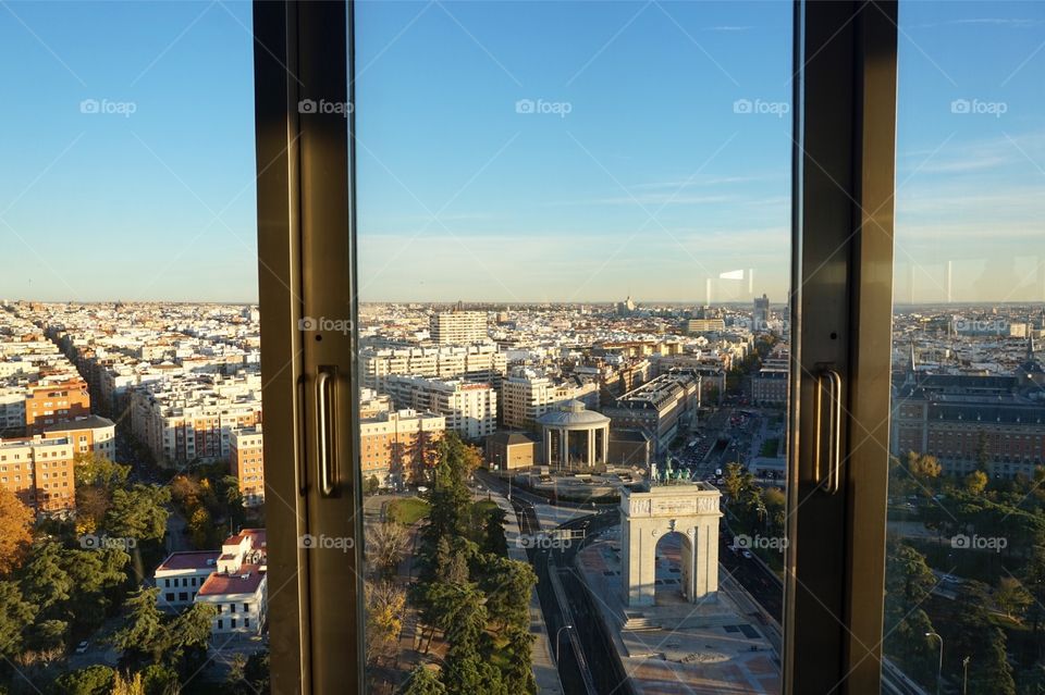 View of Madrid from the Faro de Moncloa 