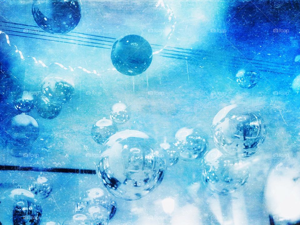 Blue spheres