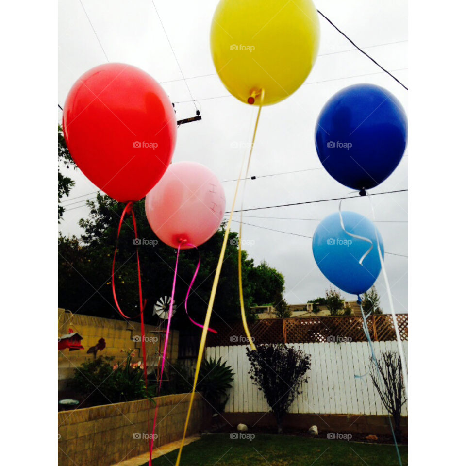 Balloons as a form of celebration 