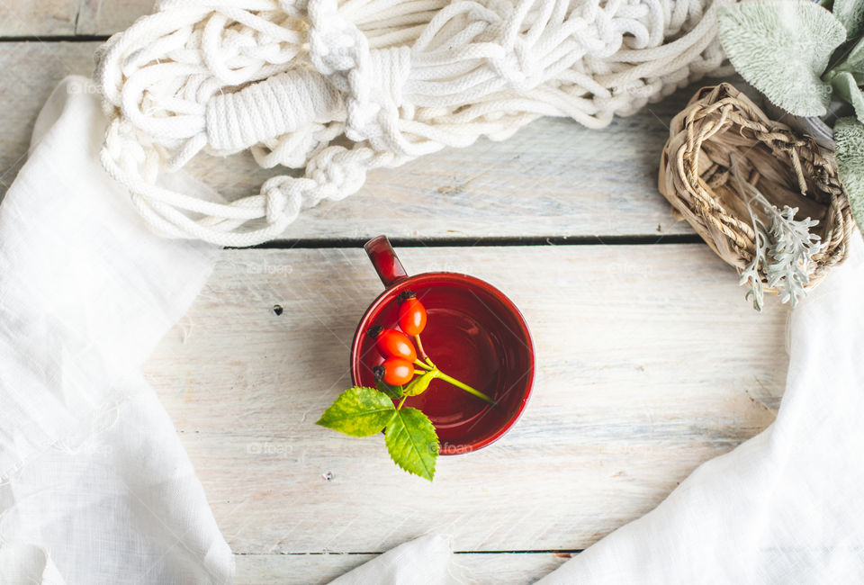 frame and red effect