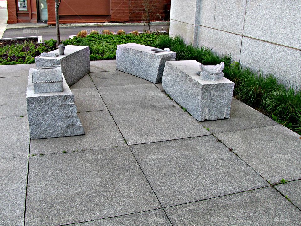 Granite Bench Sculptures