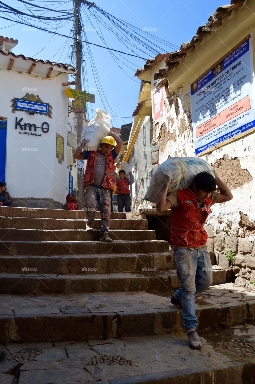 The daily hustle in Cusco, Peru 
