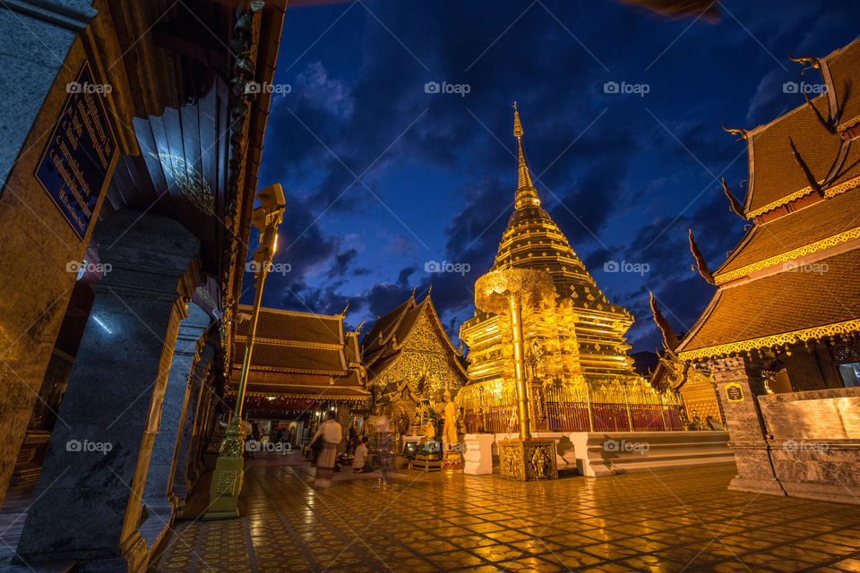 Wat Phrathat Doi Suthep in Chiang Mai Thailand 