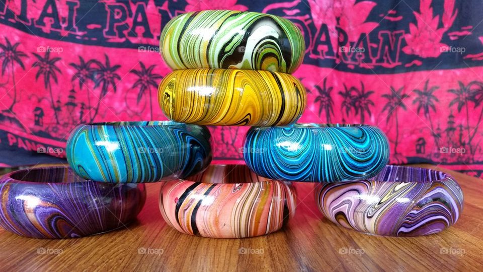 beautiful wooden bangle