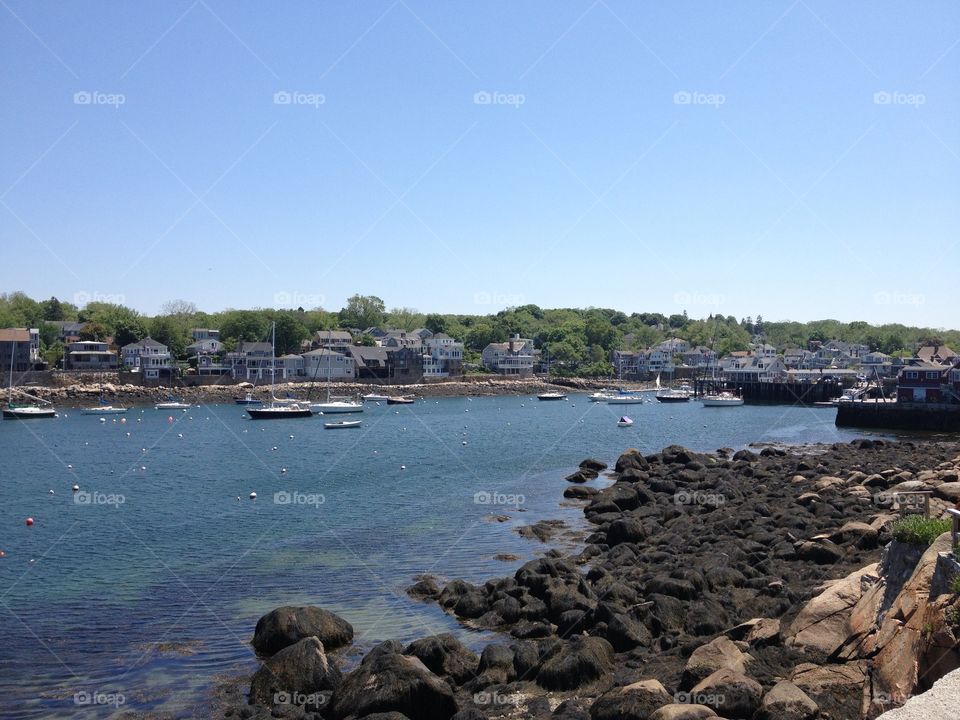 Harbor in Massachusetts . A harbor in Massachusetts 