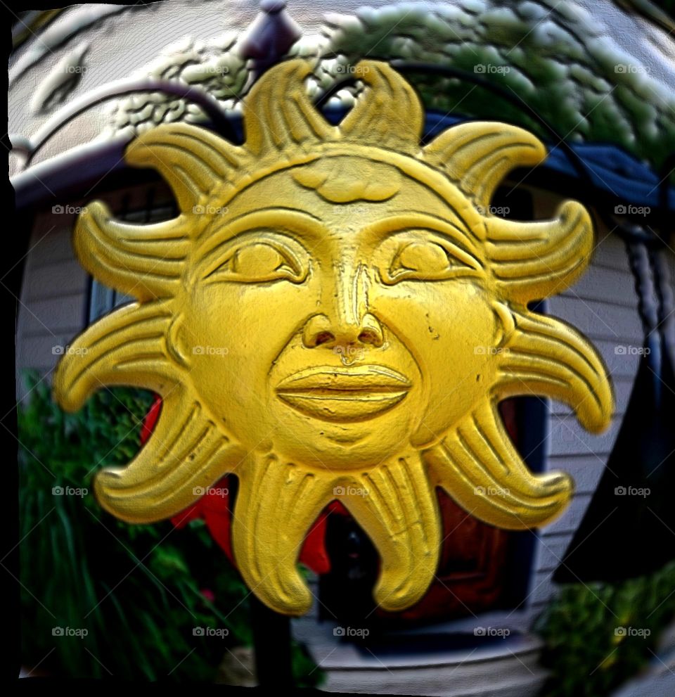 face sun yellow sleeping