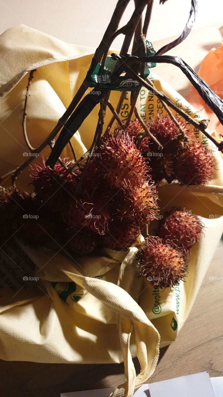 Exotic fruit shadows