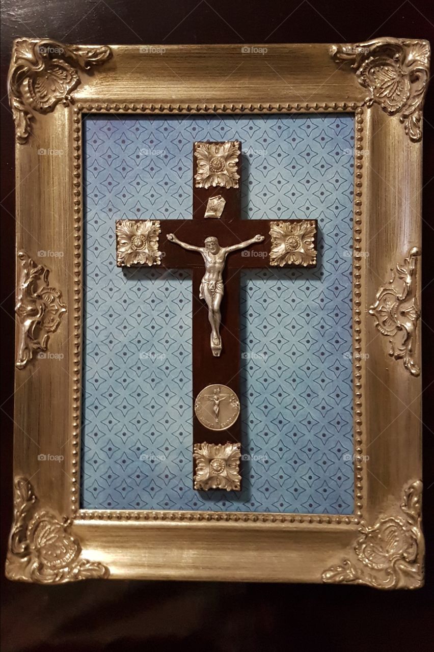 Old crucifix handmade